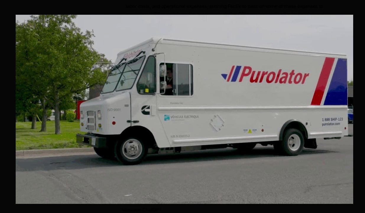 How much are Purolator’s peak season surcharges?