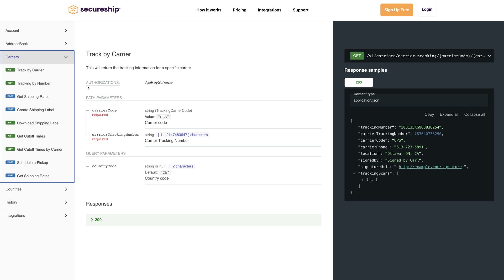 One API for All Carriers