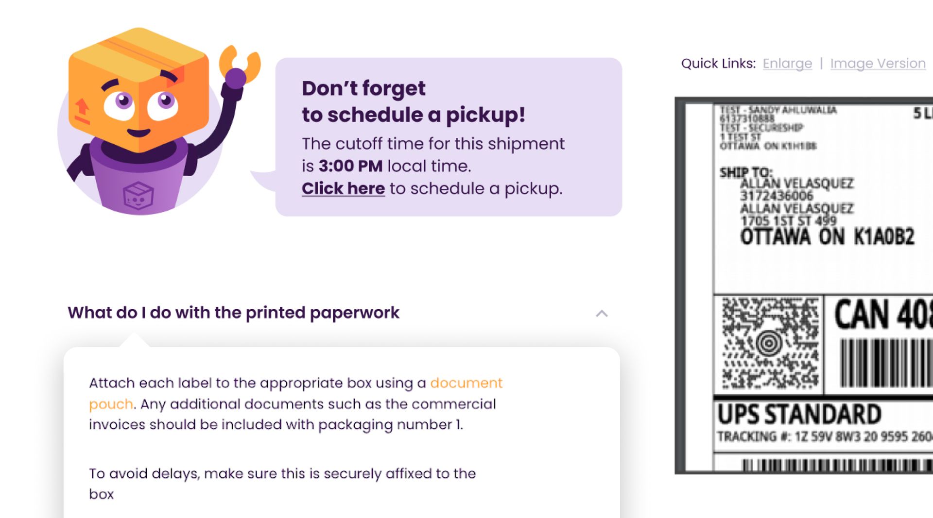 Helpful Info Beside Your Label