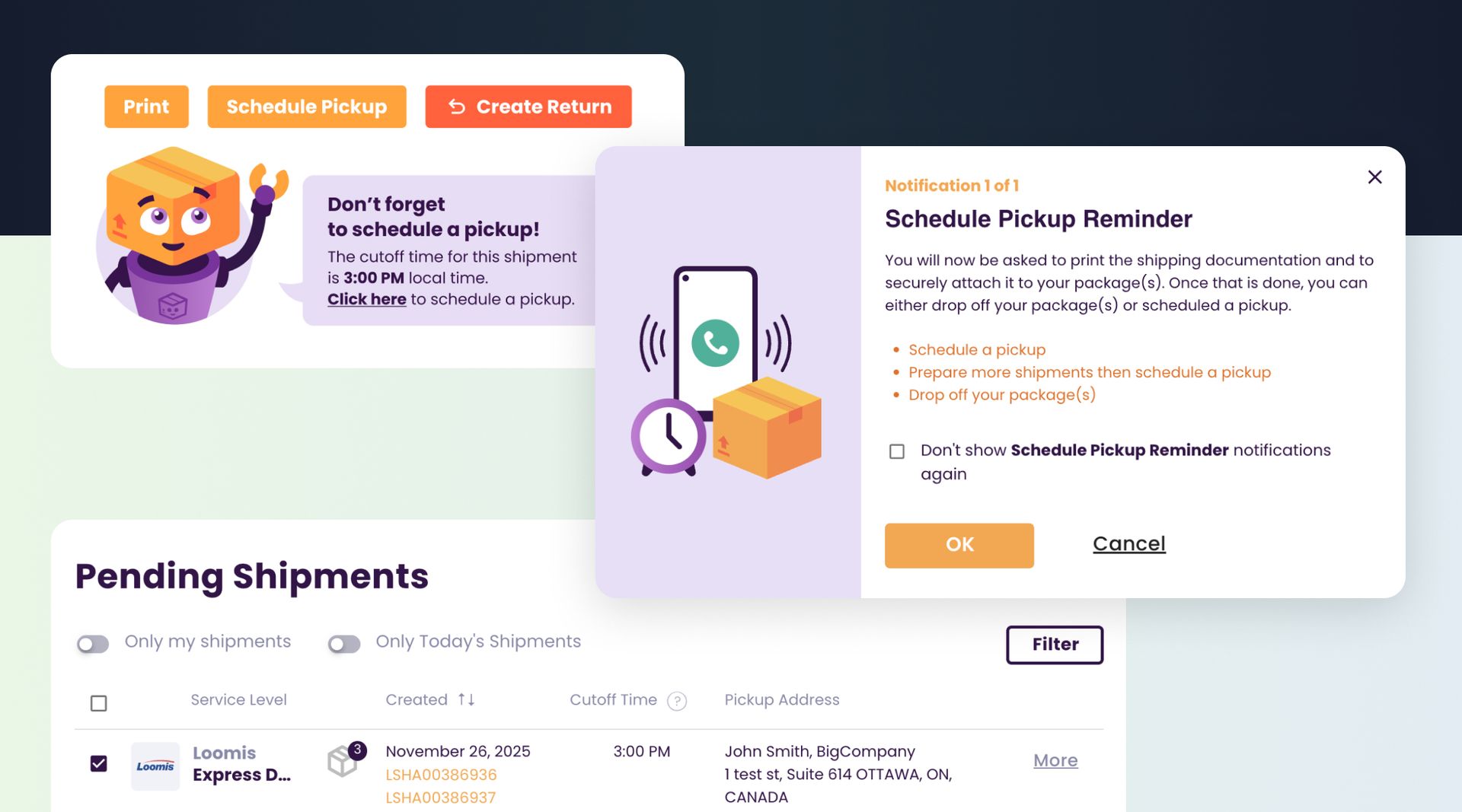 Don't Miss Your Pickup