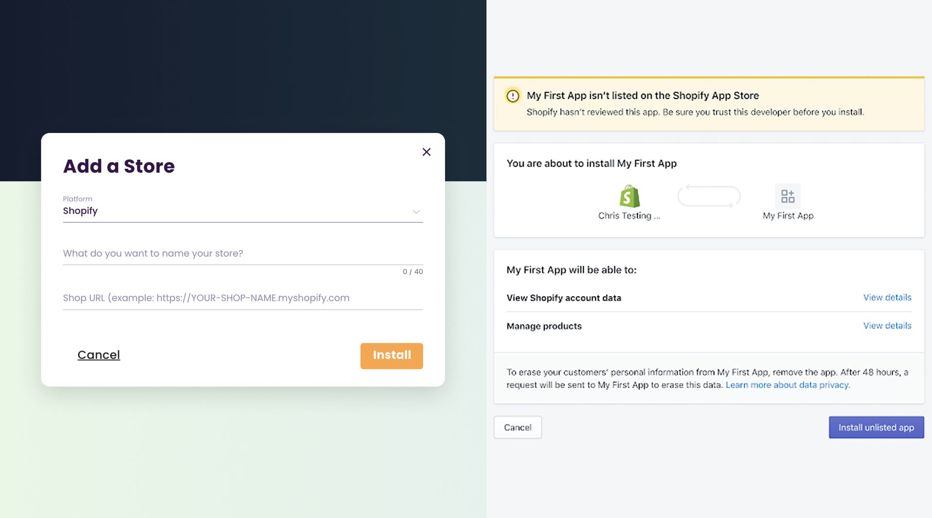 Fast Store Setup for Sellers