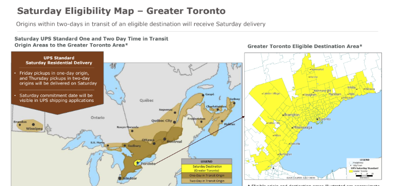 Greater Toronto eligible destination area