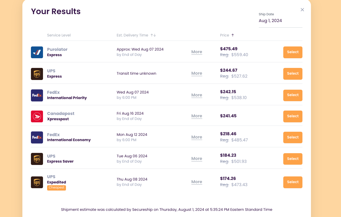 Shipping Costs to New Zealand from Canada