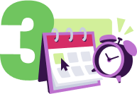 Calendar and alarm clock